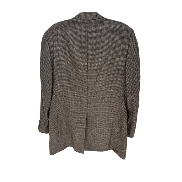 Hart Schaffner Marx Proffitts Harris Tweed 40R Wool Blazer Jacket Houndstooth - Picture 2 of 16